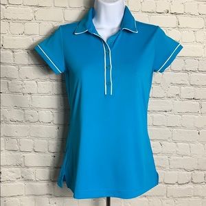 Adidas Women’s Golf Polo Blue Size XS Short Sleeve